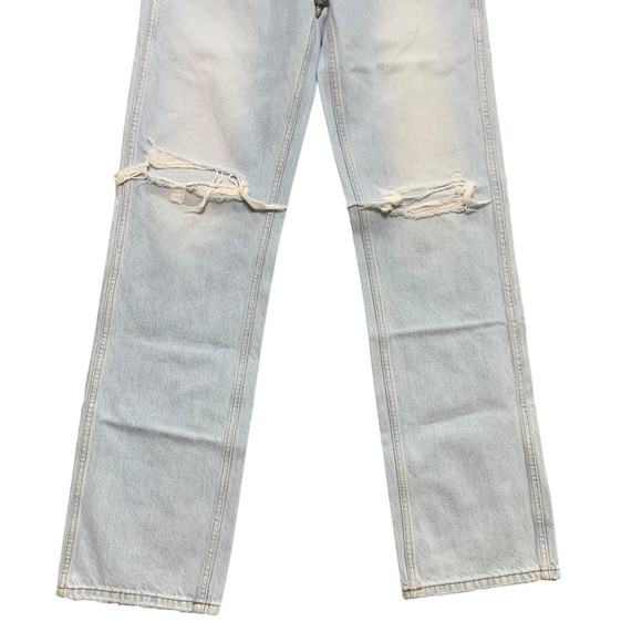 RE/DONE High Rise Loose in Bleach Destroy New With Tags Size 26 - Picture 10 of 14